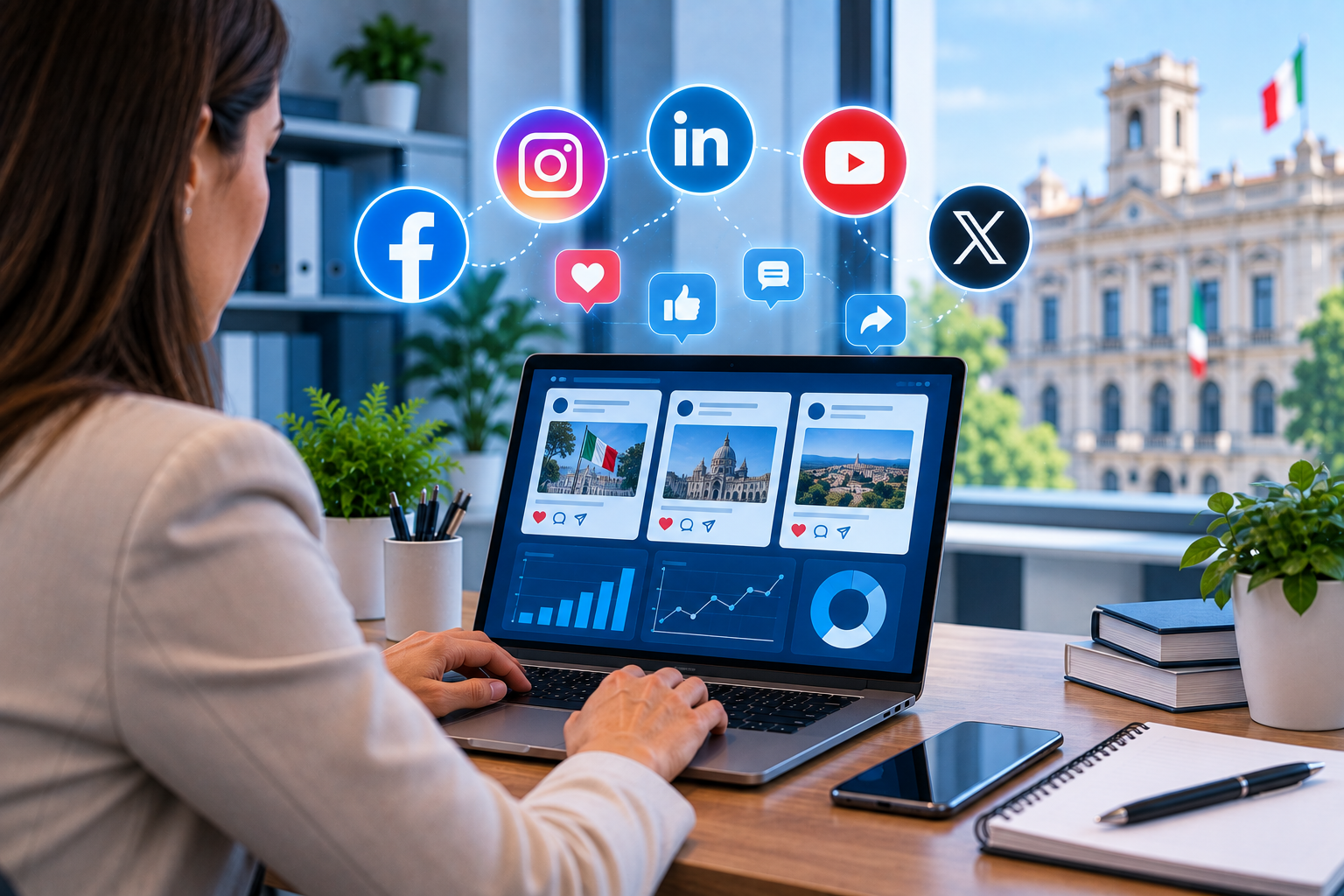 social media manager per comuni